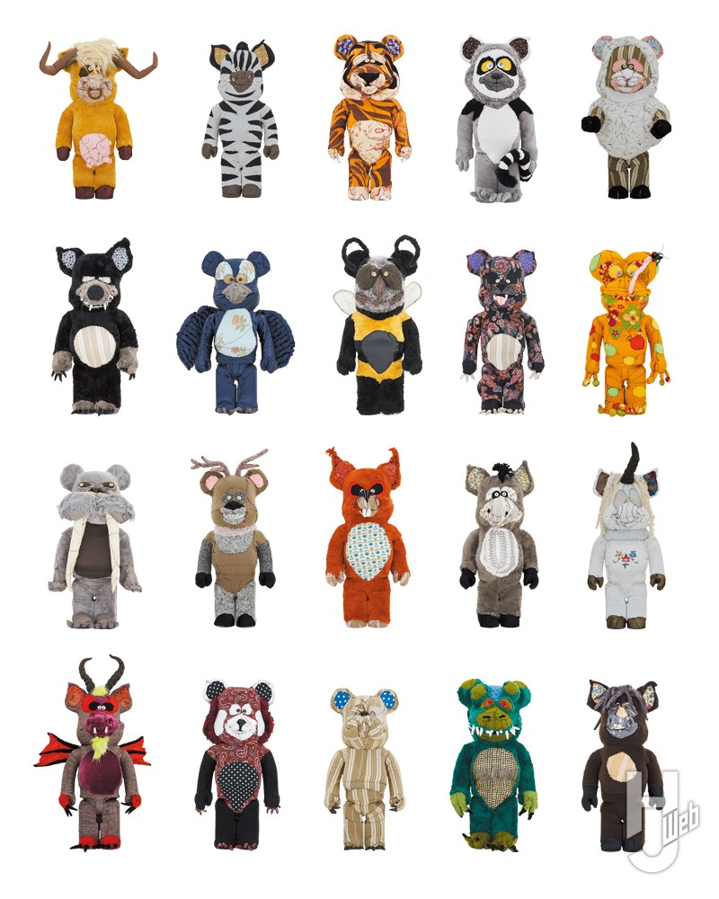 Anne Valérie Dupond ONE OF KIND BE@RBRICK 1000%の20種類の画像