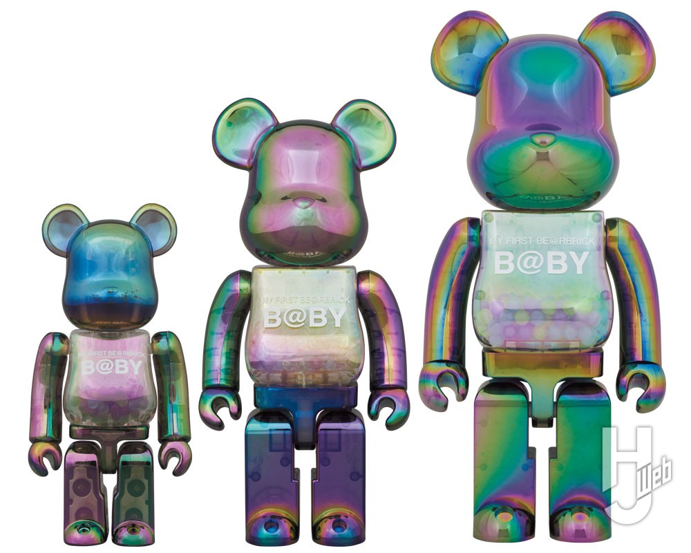 MY FIRST BE@RBRICK BBY CLEAR BLACK CHROME Ver.の画像