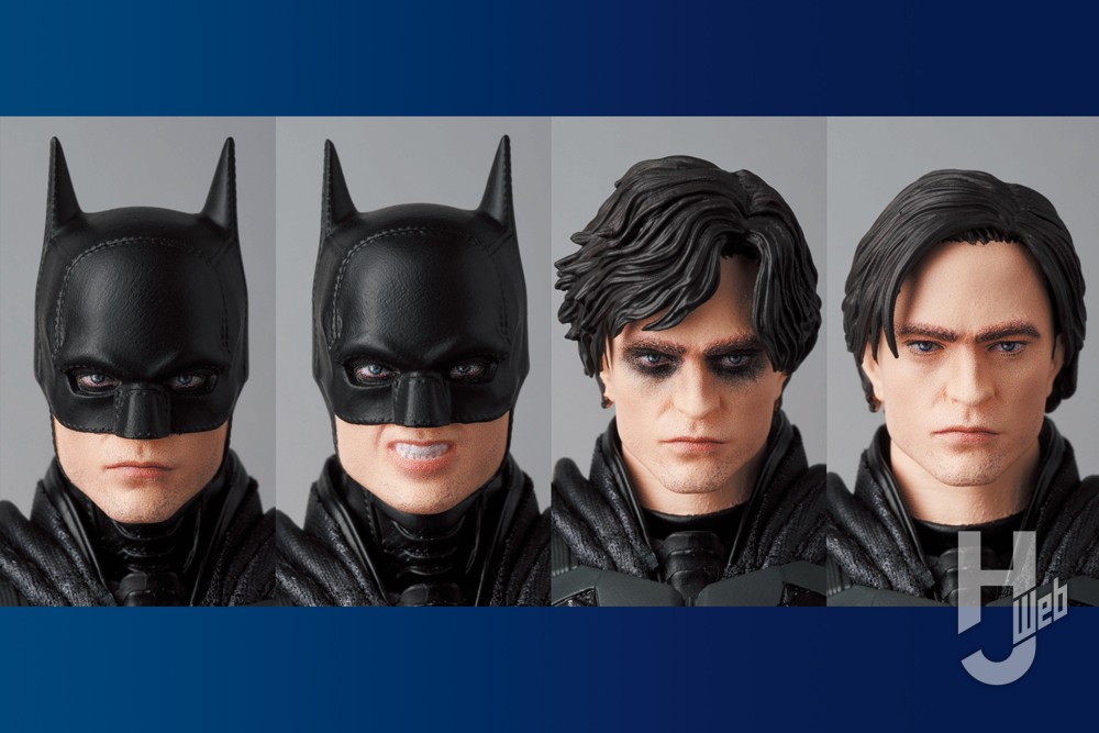 バットマンの4種類の表情比較画像