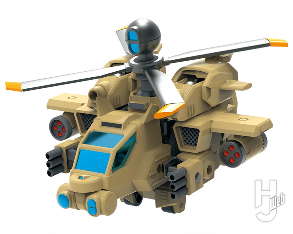 ジャイロン　戦闘ヘリコプターに変形した画像