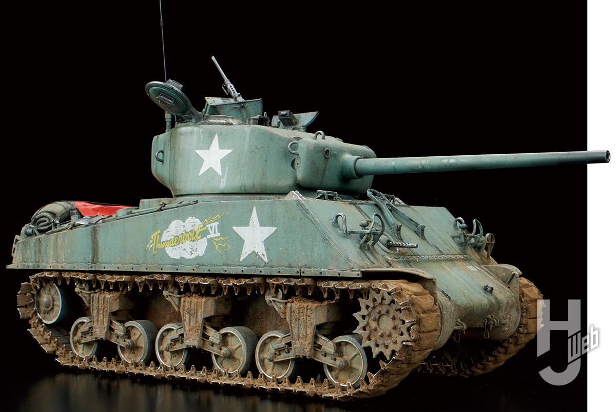 ズベズダ「1/35 アメリカ中戦車 M4A3 （76）W シャーマン」をサンダー ...