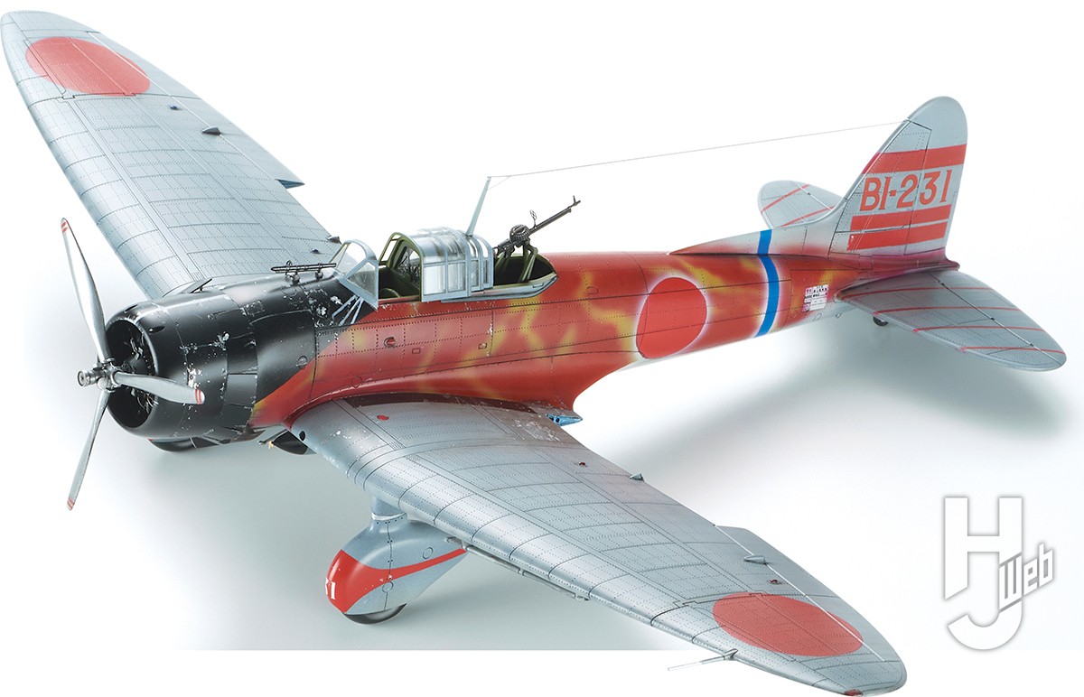 ハセガワ1/48「九九式艦上爆撃機」をベースに“「蒼龍」の赤虎”を製作