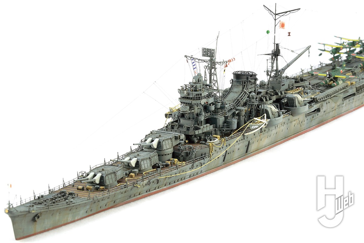 フジミ模型1/700「航空巡洋艦 最上」をハードにディテールアップして昭和19（1944）年仕様に製作！