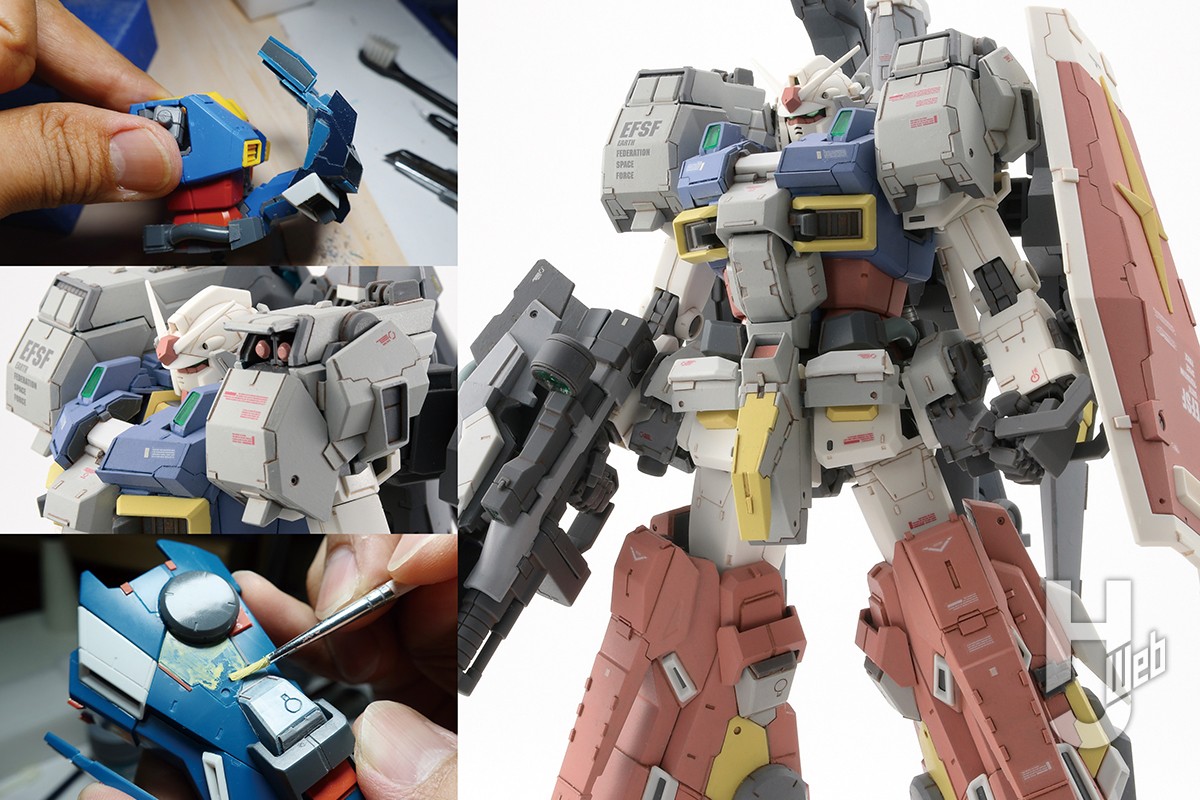 MGガンダム（THE ORIGIN版）×MGリゼル（隊長機）でオリジナルカスタマイズ［後編］【セイラマスオの気まぐれガンプラ製作記】