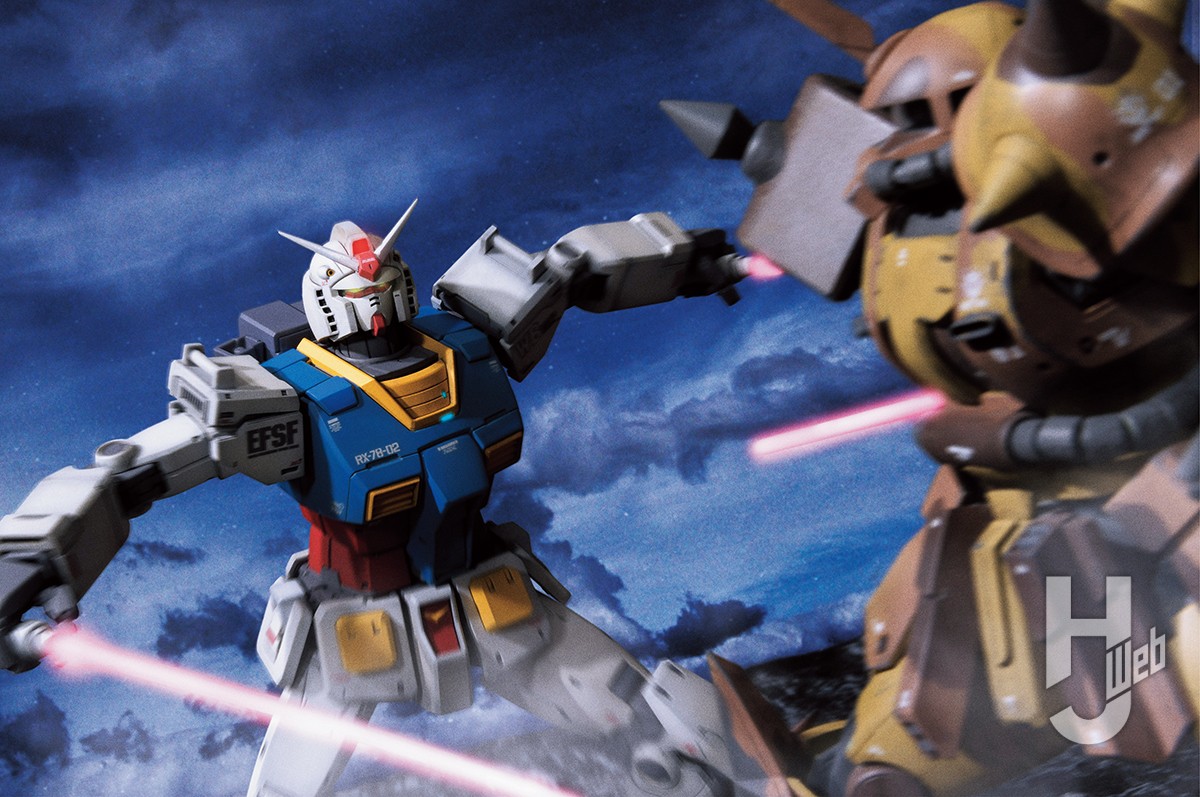 【早割】MG 1/100 RX-78-02 ガンダム ククルス・ドアンの島(GUNDAM THE ORIGIN版 中期型に改造） オリジン版ガンダム 改修塗装済完成品 完成品