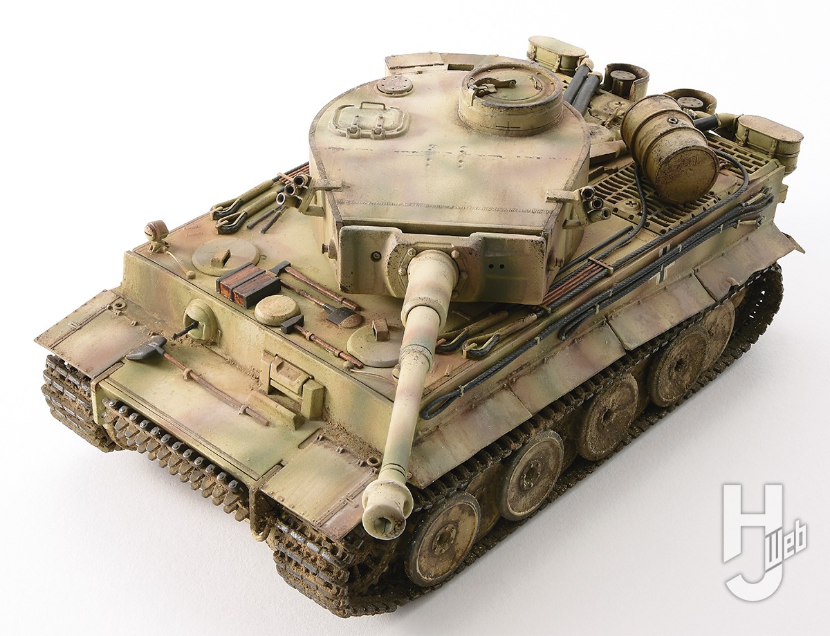 タミヤ 1/35 ドイツ重戦車 タイガーI 極初期生産型 完成品 ティーガー1 
