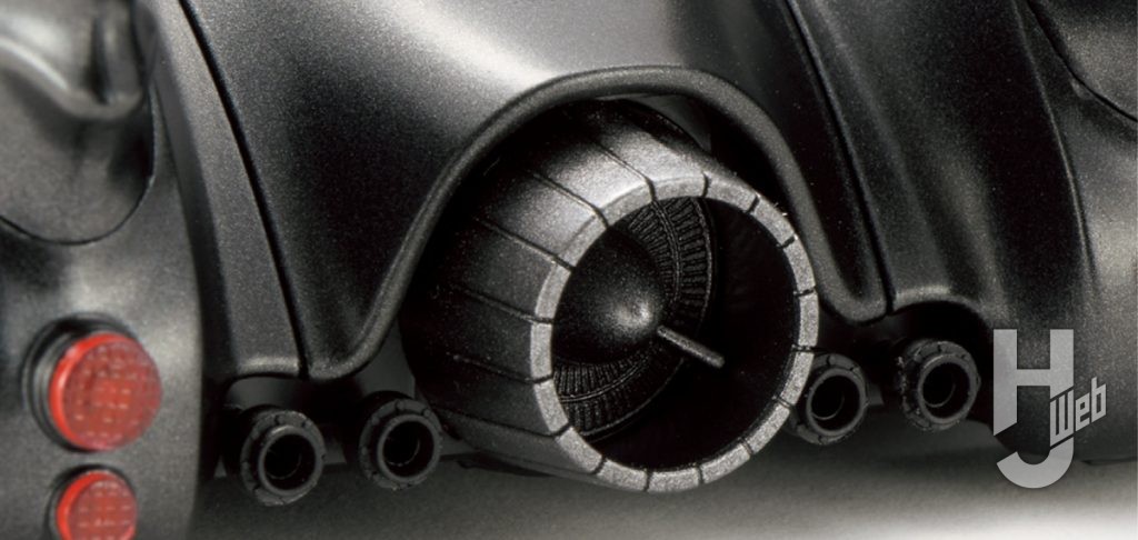 バットモービルのジェットエンジンのアップ画像