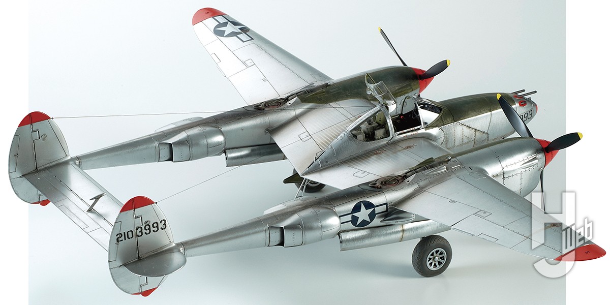 タミヤからP-38ライトニングのJ型がついに登場！【ロッキード P-38J 