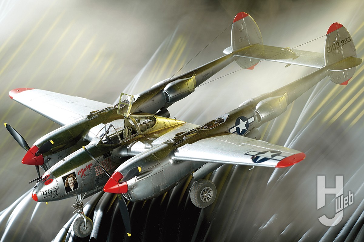タミヤからP-38ライトニングのJ型がついに登場！【ロッキード P-38J ライトニング 1/48スケール タミヤ】