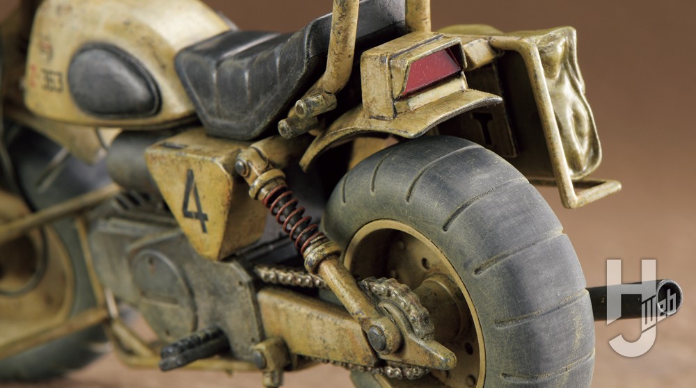 ジオン兵専用バイクのリアサスペンション画像