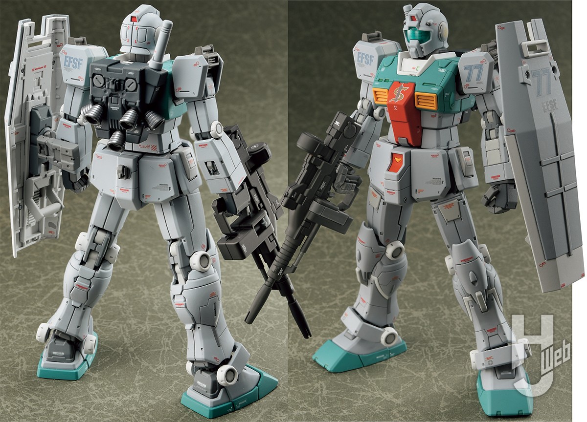 HGジム（スレッガー搭乗機） ガンプラ完成品-