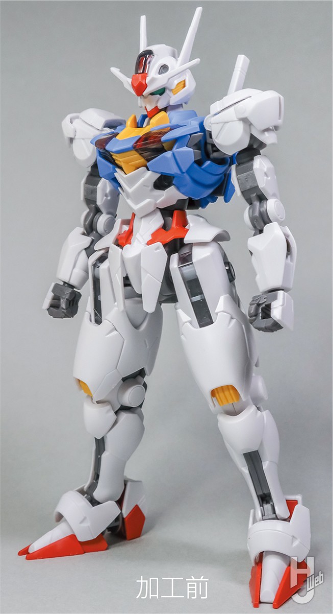 素材は箱の中身だけ！『水星の魔女』HG ガンダムエアリアルを