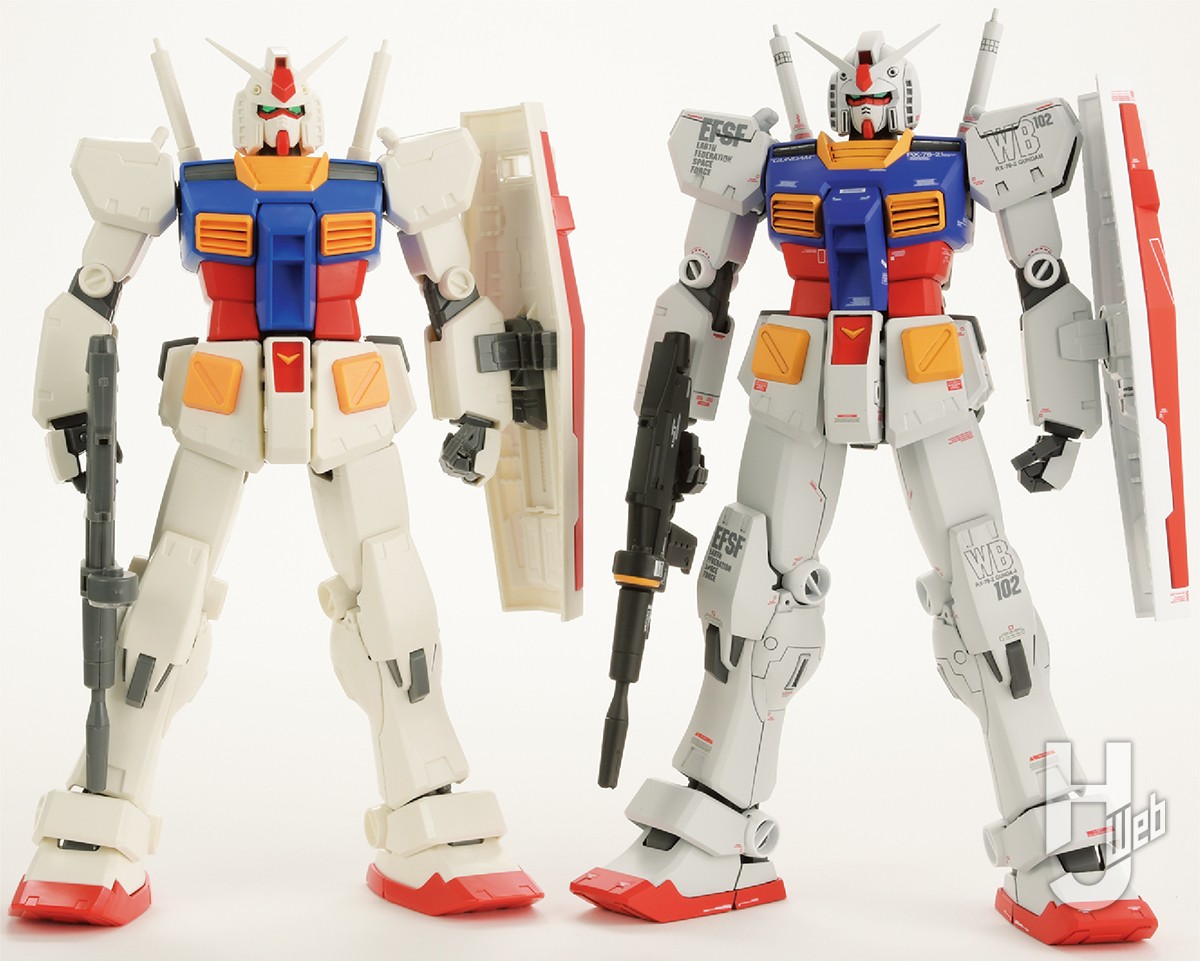 RX-78-2ガンダム Ver.ka」をキット開発用画稿に近づけるべく徹底改造