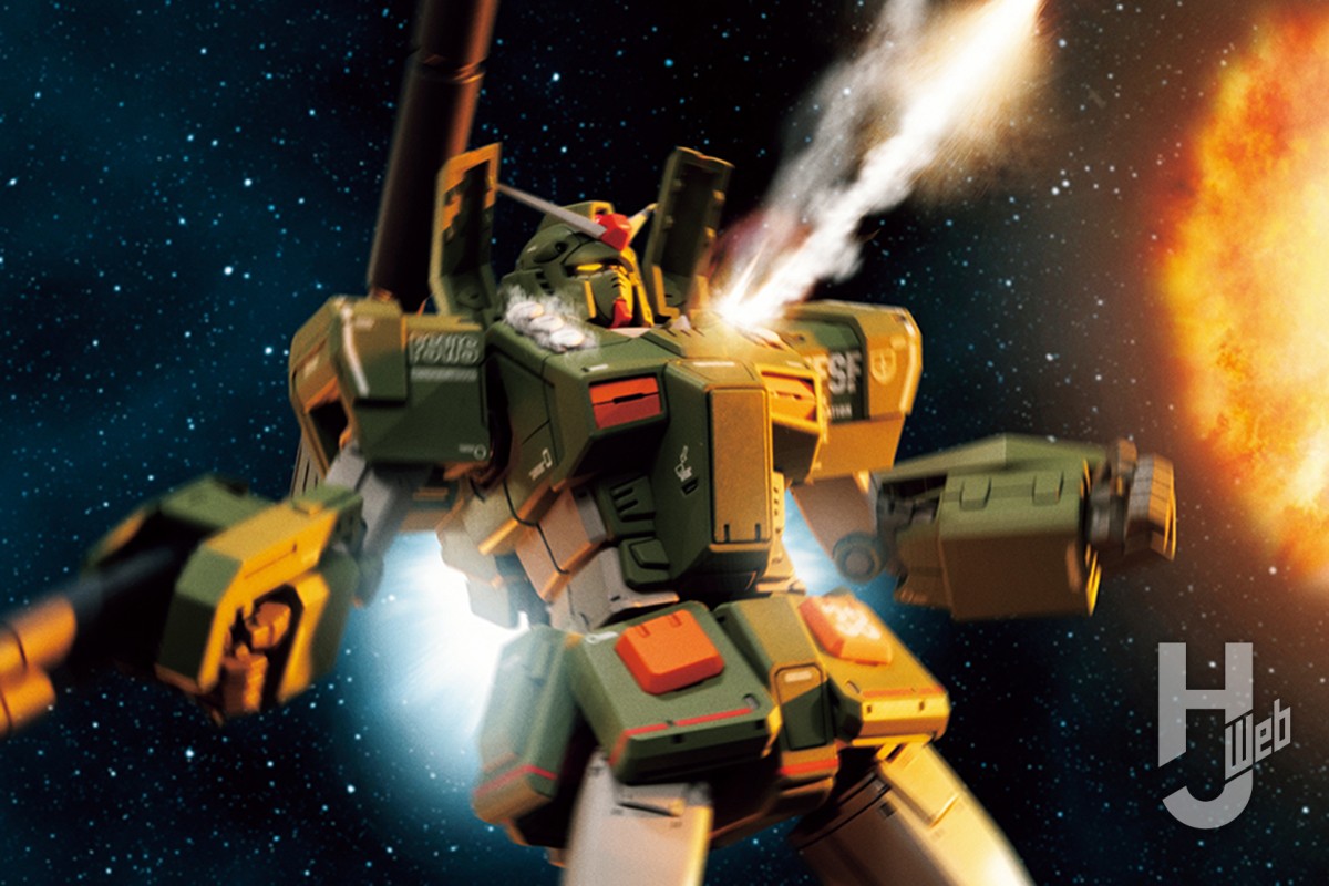 『THE ORIGIN』版HGガンダムをベースに新規設計。MSDシリーズから待望のフルアーマーガンダム決定版が発売! 完ぺきな外観はそのまま砲身のボリュームアップやスタイル調整を行って製作
