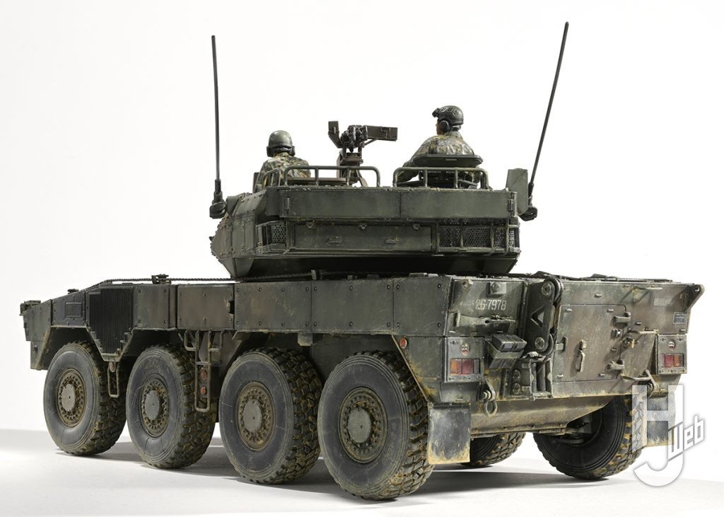 陸上自衛隊 16式機動戦闘車C5（ウインチ装置付）　背面
