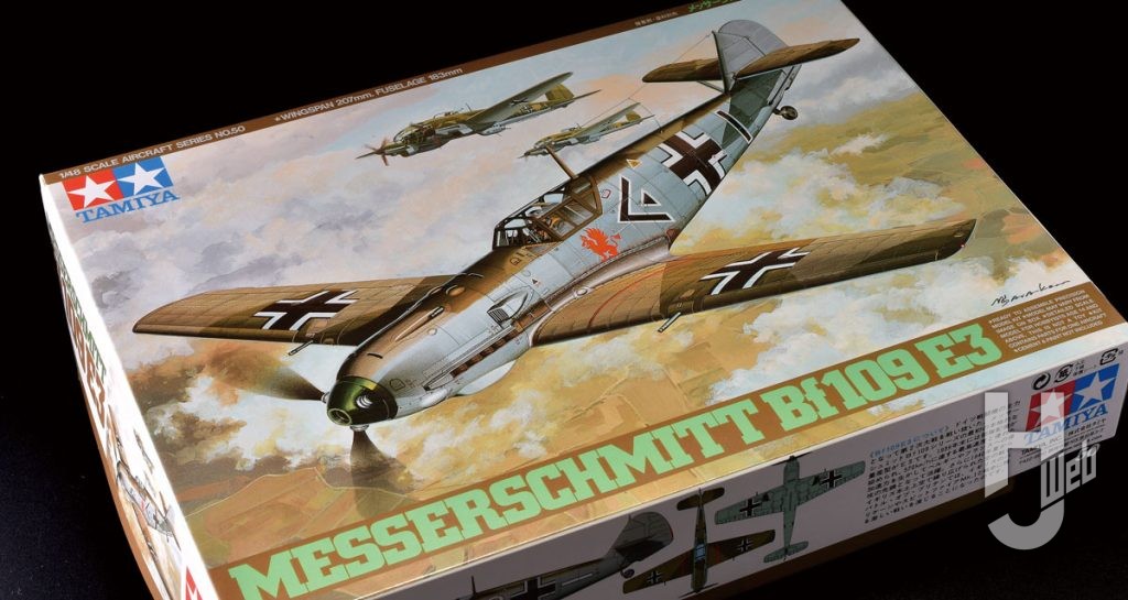 タミヤメッサーシュミット-Bf109-E-3　パッケージ