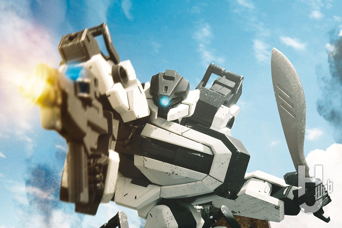 【境界戦機】「ビャクチEX」をウェザリング強めのダメージ仕様で仕上げる