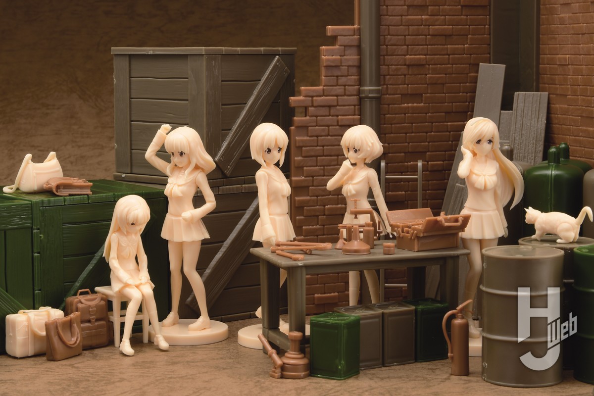 ガルパン』あんこうチームの5人が1/24スケールでプラキット化