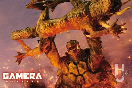 『GAMERA-Rebirth-』ジャイガー対ガメラの激闘シーンを再現！ ムービーモンスターシリーズで大迫力のディオラマを製作!!