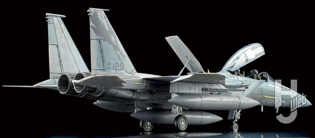 ファインモールド「アメリカ空軍 F-15D 戦闘機」作例 後方