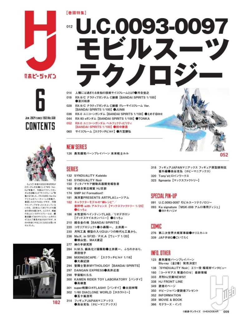 月刊ホビージャパン24年6月号目次