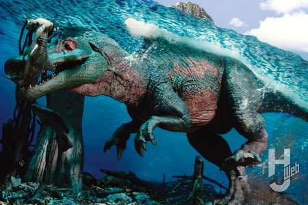実は水棲生物！ 最新学説によるスピノサウルスを水中ディオラマで再現！【1/35スケール ジュラシック・パークIII エクスプラス】
