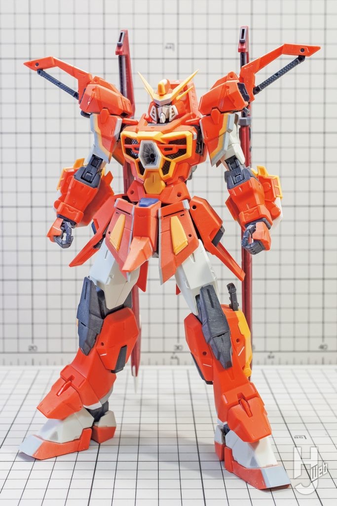 素組みしたソードカラミティガンダムのプラモデル画像