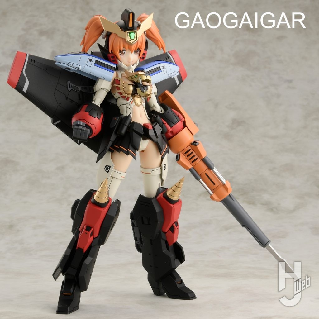 ガオガイガーのブレイブ・ガールのプラモデルの画像