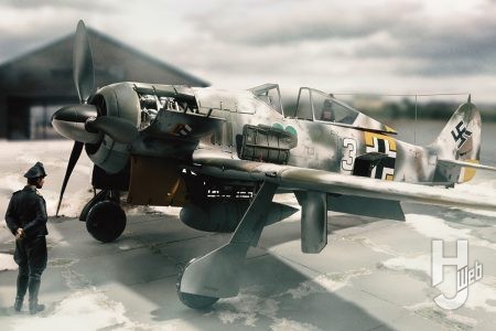 造形村 SWSより、ドイツ空軍の切り札こと「フォッケウルフ Fw 190 A-4」を冬季迷彩仕様で仕上げる！