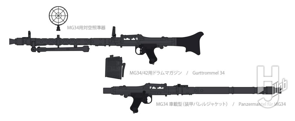 MG34イラスト