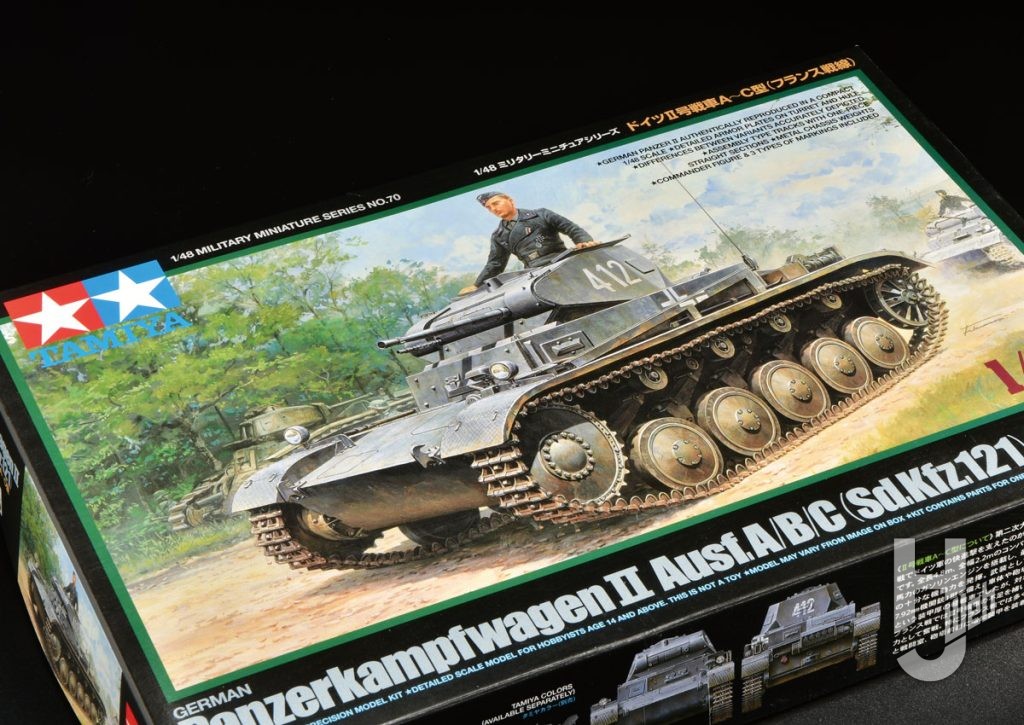 タミヤ「1/48 ドイツII 号戦車A～C型（フランス戦線）」パッケージ