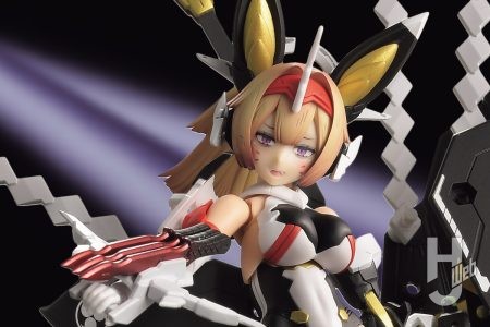 新素体弓兵「朱羅 弓兵 絆」を玉藻ノ前パーツで武装強化！アイデカールを活用してヴィラン的なイメージで製作【メガミデバイス】