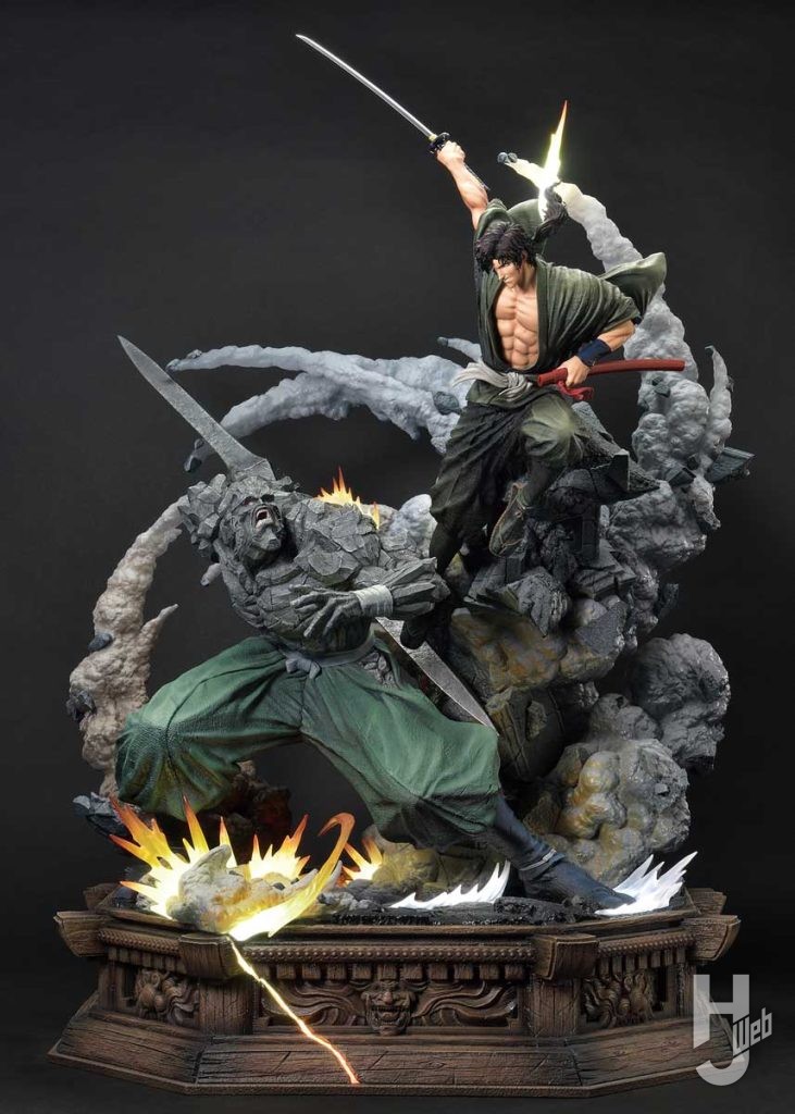 獣兵衛対鉄斎のフィギュアの全体画像1