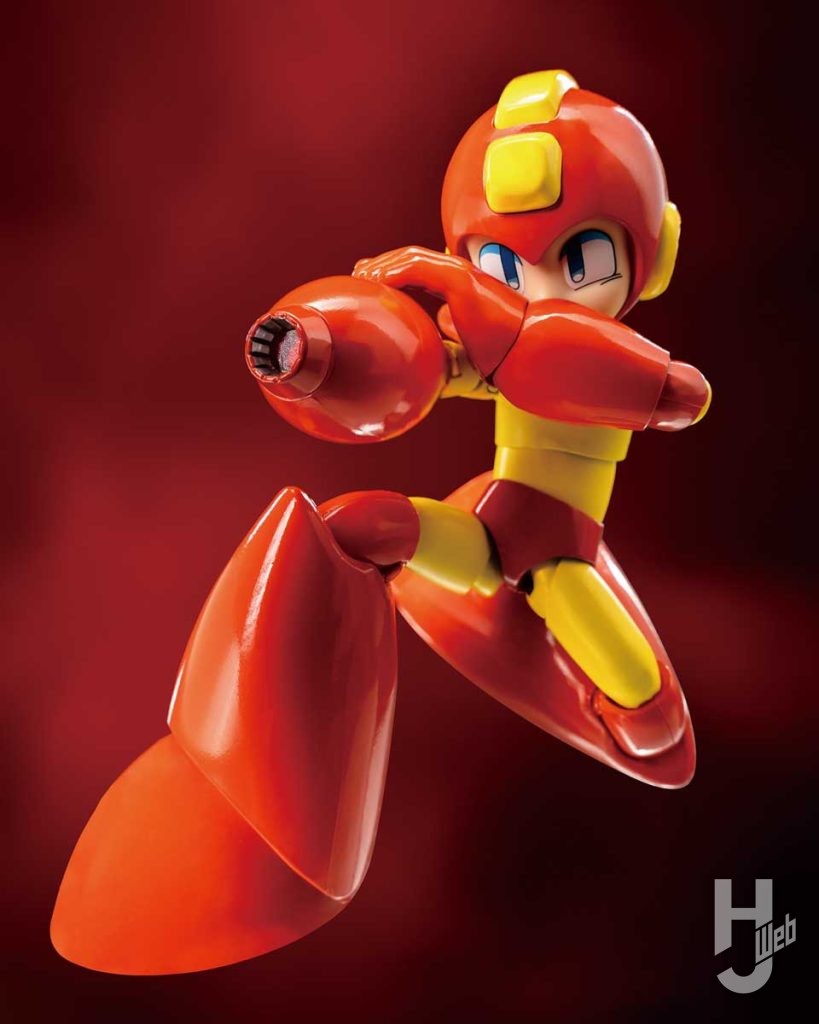 ファイヤーストーム装備カラーのロックマンの可動フィギュアのイメージ画像1