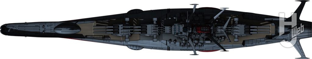 宇宙戦艦ヤマト-第3-次改装時俯瞰