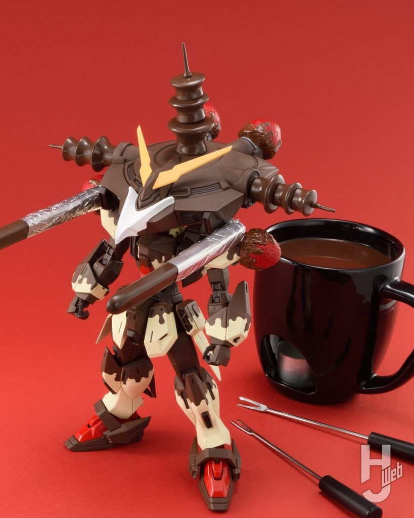 フォビドゥンガンダムチョコレートフォンデュバージョンのプラモデルのメイン画像