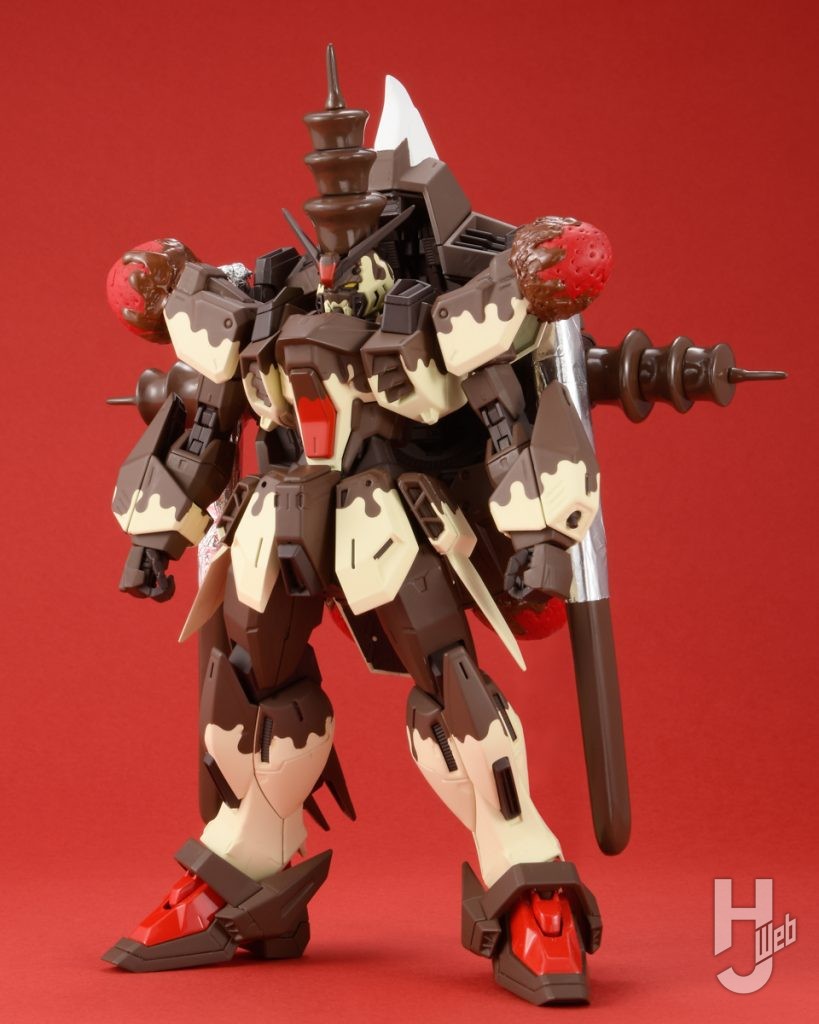 フォビドゥンガンダムチョコレートフォンデュバージョンのプラモデルの全体画像