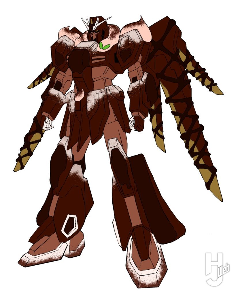 スクランブルガンダムショコランブルヴァージョンのプラモデルのラフのイメージ画像2