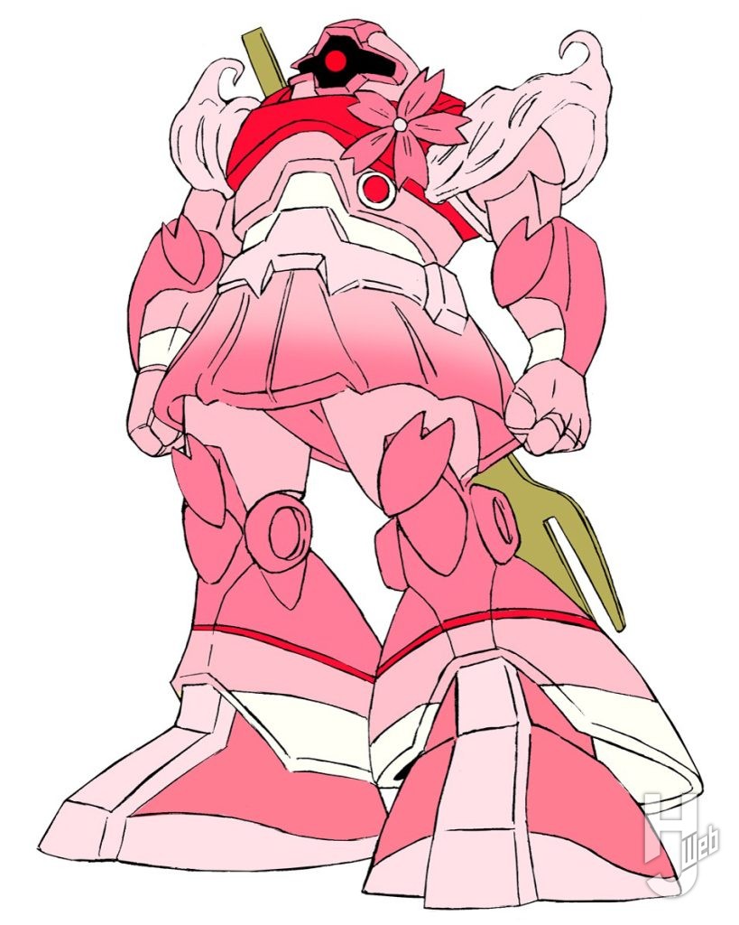 桜のドムースケーキのプラモデルのラフイメージの画像2