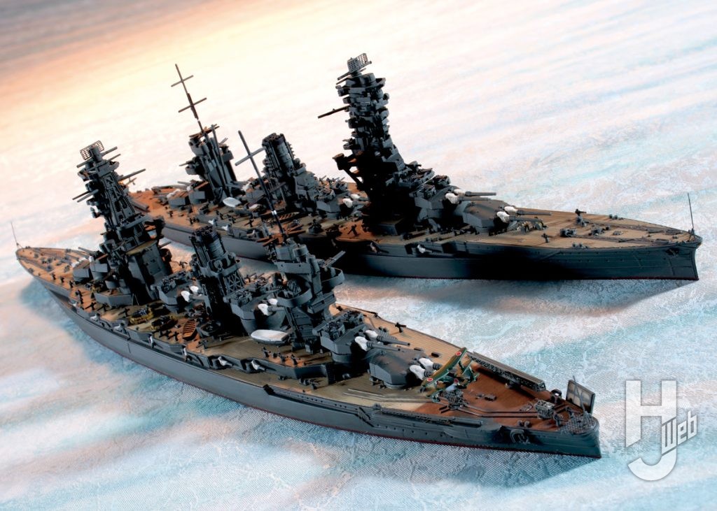 戦艦扶桑と山城のプラモデルのメイン画像