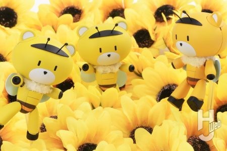 “ガンプラを可愛く”をテーマに「ミツバチ プチッガイ」と「ハニーポット ハロ」をタナカ虫が製作!【のんびり模型生活ノススメ】