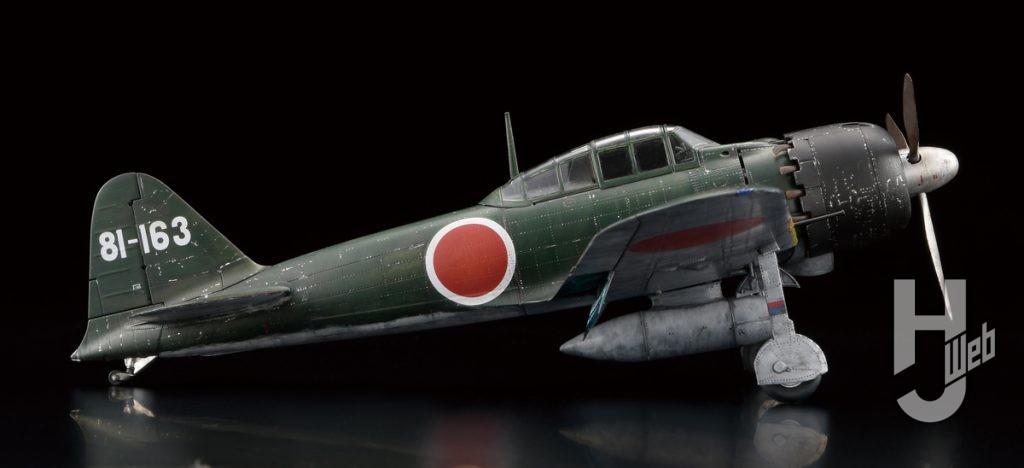 ファインモールド「帝国海軍-零式艦上戦闘機五二型（中島製）」三菱製デカール使用