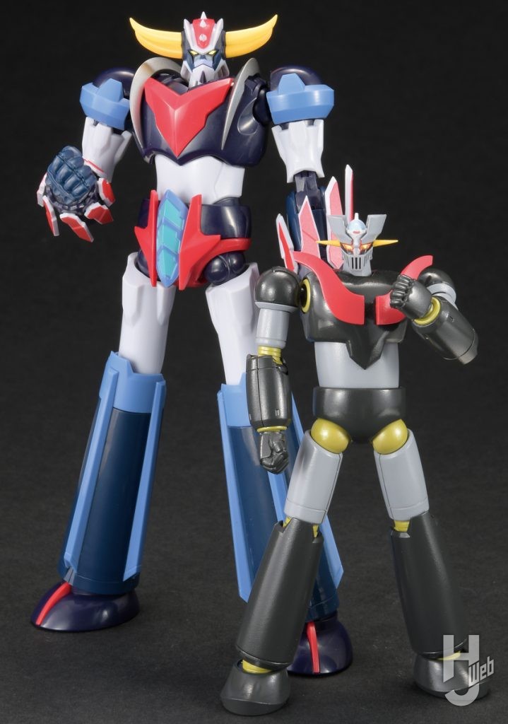 「ROBOT魂 〈SIDE SUPER〉スペイザー＆マジンガーZ from GRENDIZER U」グレンダイザーとマジンガーZの比較