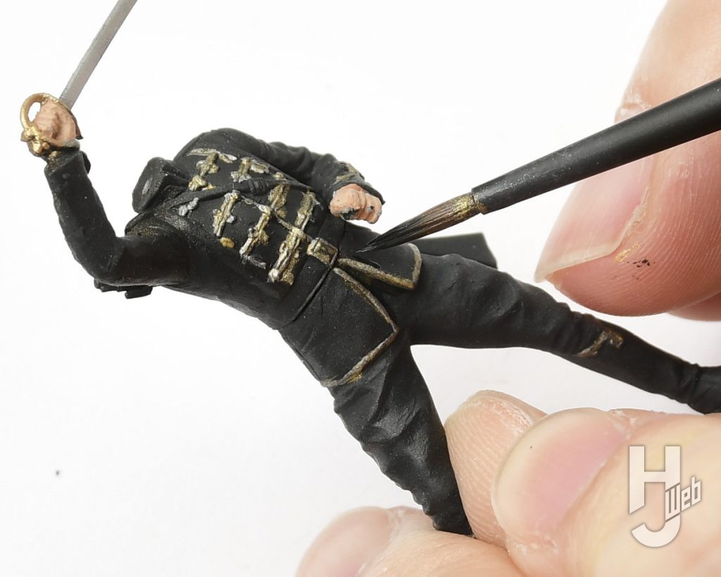 英独・騎兵2体のプラモデルの製作の画像4