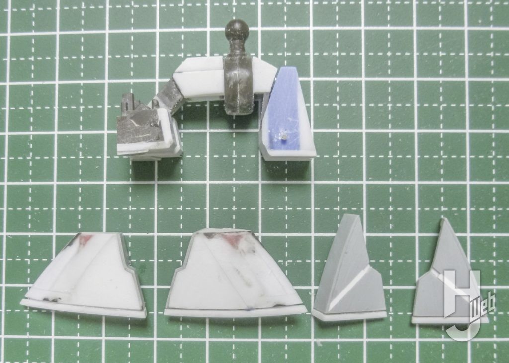 ガンダム・ザガンのプラモデルの製作の画像11