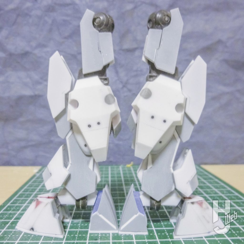 ガンダム・ザガンのプラモデルの製作の画像12