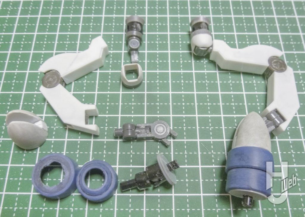 ガンダム・ザガンのプラモデルの製作の画像17