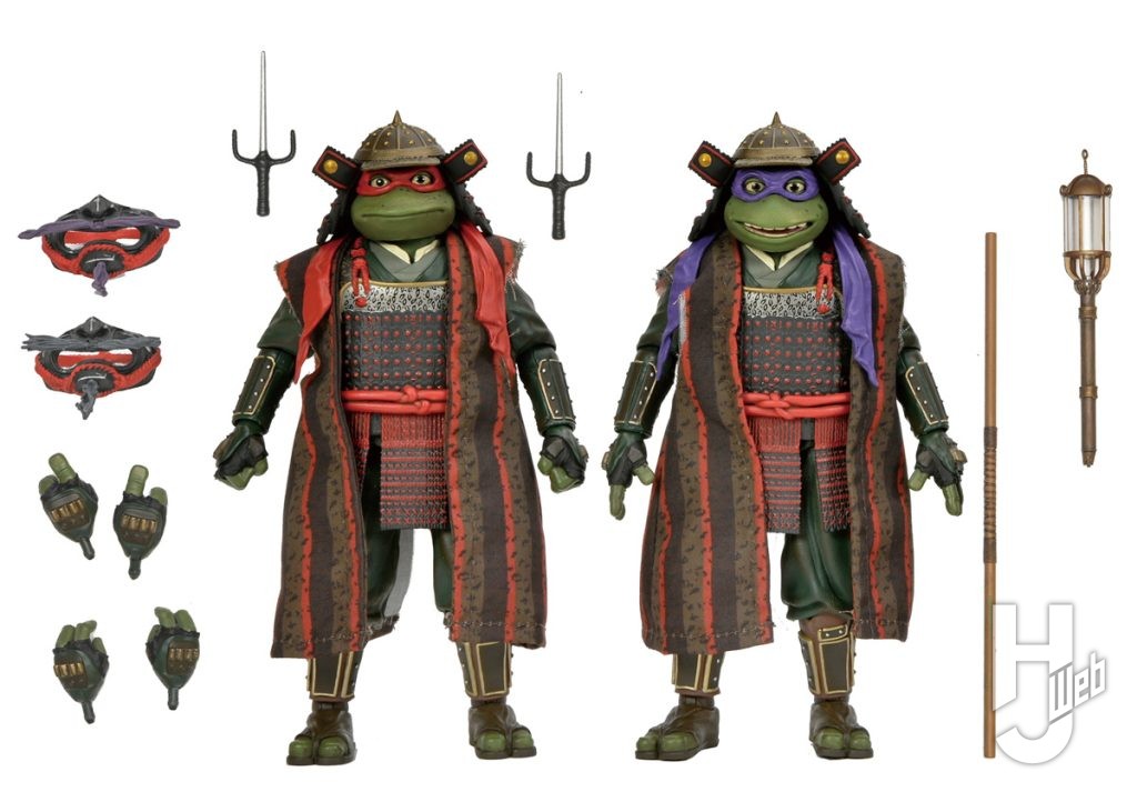 ドナテロ & ラファエロの可動フィギュアの画像