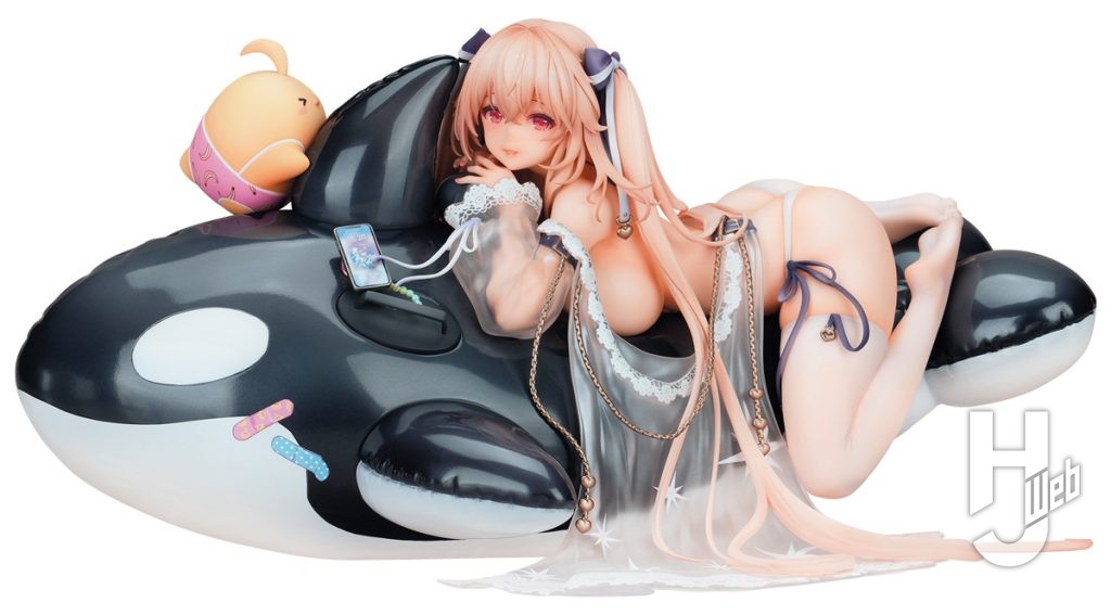 フィギュア新製品「アズールレーン アンカレッジ　ドルフィンブルー・レッスンVer.」の全体画像