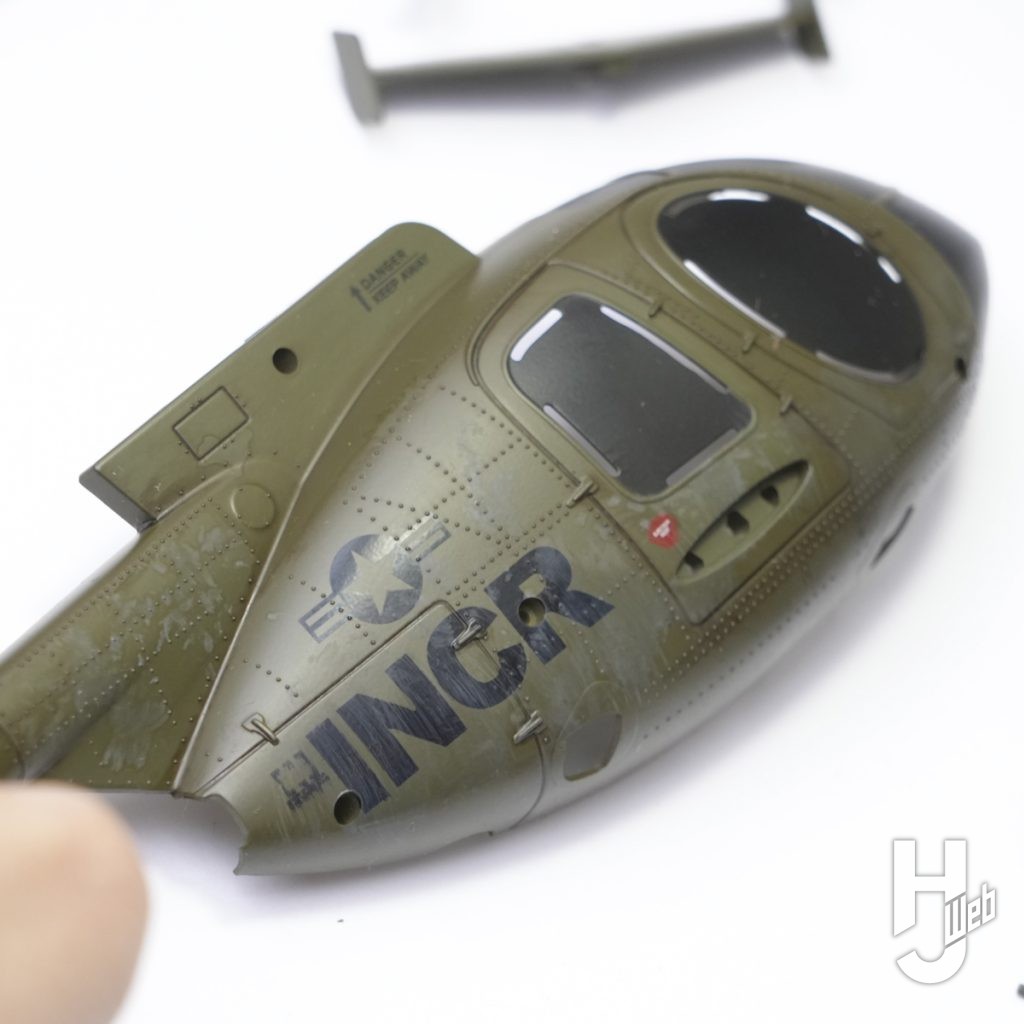 MD500 INCRのフィギュアのウェザリング塗装の画像4